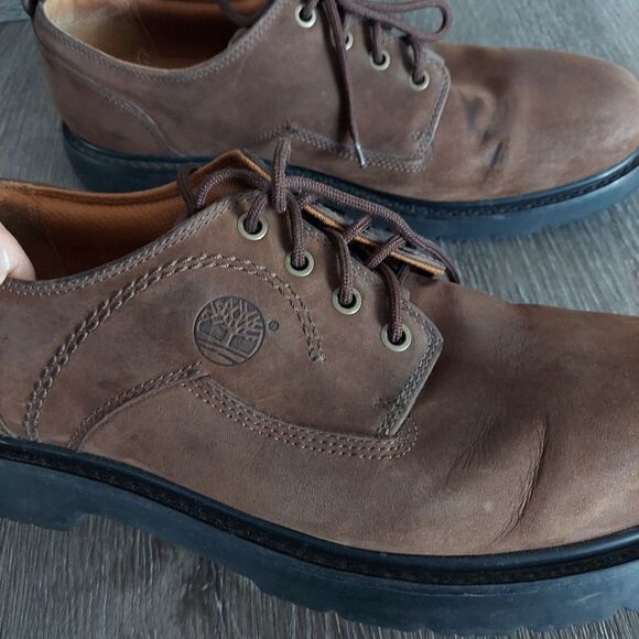 Timberland Stormbuck Waterproof Oxford Shoes Brown Leather 95503 Mens Size 13 main image 9